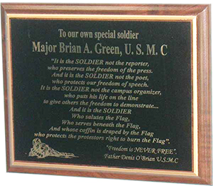 104a military plaque